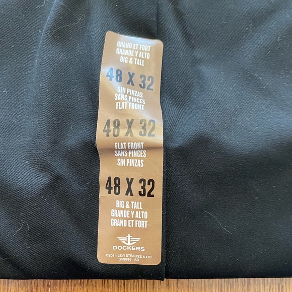 Dockers Khakis Pant NEW - 48x32 black - Picture 3 of 8